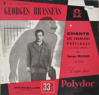 Disque vinyle 33 tours de George Brassens - RARE 